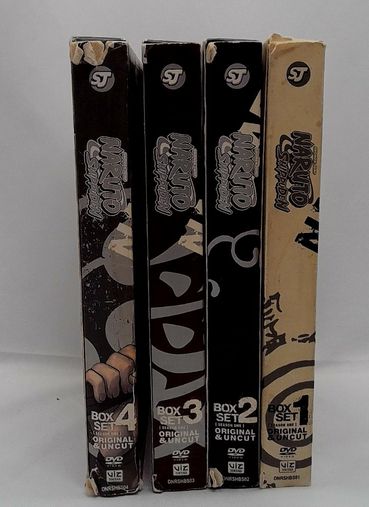 Naturo Shippuden Season 1, Original & Uncut DVD Set 1-4