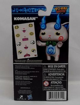 Load image into Gallery viewer, Yokai Mood Reveal Figure, Komasan by Hasbro Yo-kai Watch w/ Glow in the Dark Eye
