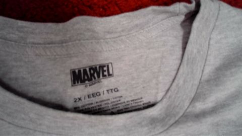 Marvel Grey Shirt Size 2x