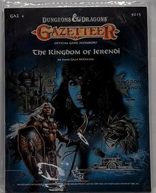 Dungeons & Dragons Kingdom of Ierendi Gazetteer TSR 9215 GAZ 4 Unpunched