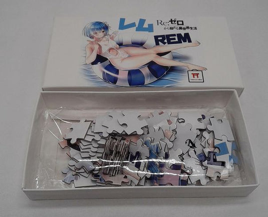 The Otaku Box Exclusive Rem Re:Zero Swimsuit Anime Jigsaw Puzzle Complete