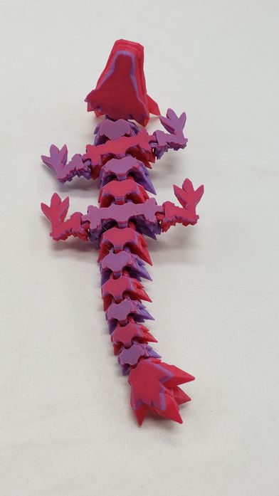 Articulated Baby crystal dragon 3d print