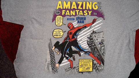 Load image into Gallery viewer, Marvel Amazing Fantasy Spiderman Shirt Size 2X Color Grey
