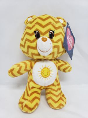 Load image into Gallery viewer, Kellytoy 2017 Care Bear Sunshine Chevron Zig Zag Plush Stuffed Toy Care Bear 7”
