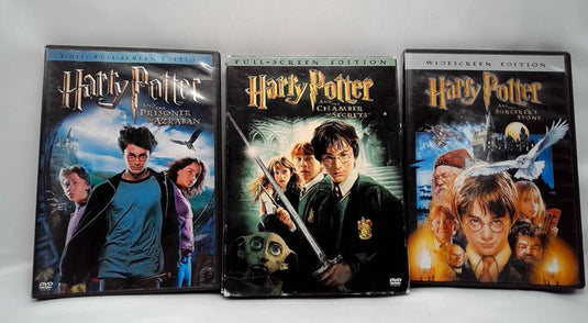 Harry Potter 3 Set Chamber of Secrets, Sorcerer's Stone, Prisoners Of Azkaban