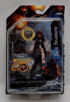 Load image into Gallery viewer, PIRATES CARIBBEAN JACK SPARROW 4&quot; ACTION FIGURE JAKKS PACIFIC  SERIES 1
