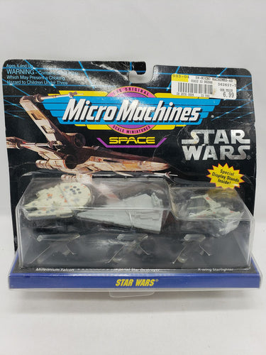 Star Wars Micro Machines X-WIng Millennium Falcon Imperial Star Destroyer 65860