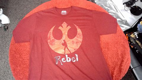 Maroon Star Wars Rebel Shirt Size XL