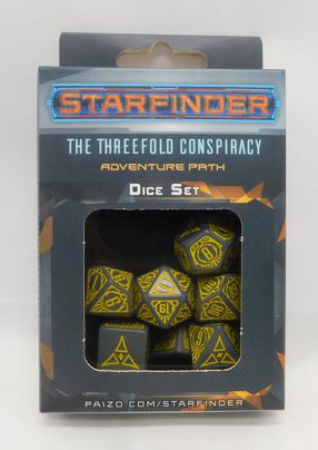 Load image into Gallery viewer, Starfinder The Threefold Conspiracy Adventure Path Dice Set (New)
