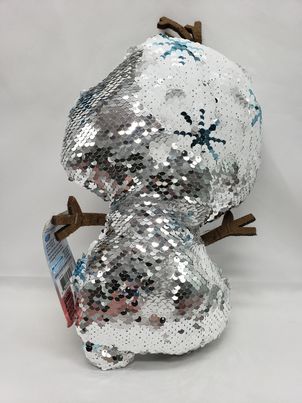 Load image into Gallery viewer, Disney Frozen 2 Reversible Sequins Plush figure Olaf 12 inches tall (NEW)
