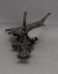 C1 Vintage Ral Partha Rawcliffe Jewel Eye Spoontiques Pewter Dragon