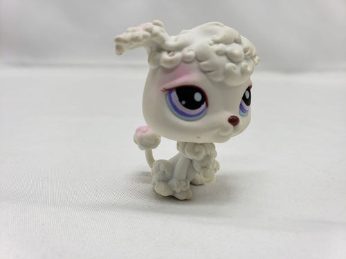 Littlest Pet Shop #101 Poodle Dog White LPS