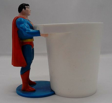 Load image into Gallery viewer, DC Comics 1988 Burger King cup holder figure superman
