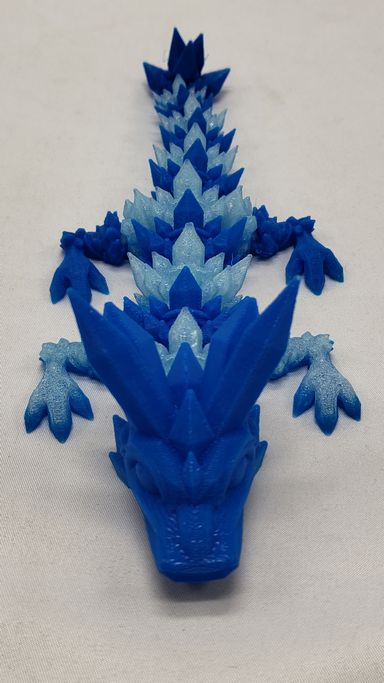 Load image into Gallery viewer, Articulated baby crystal dragon
