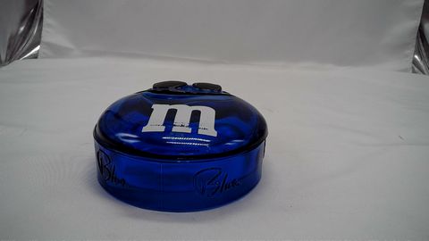 Vintage Blue Collector Rare M&M Candy Dish (Pre-Owned)