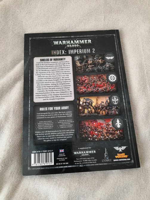 Load image into Gallery viewer, Warhammer 40K Index Imperium 2 Codex 8th Edition Soft Cover
