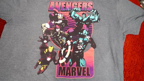 Marvel Avengers Size 2XL Grey/Blue Shirt