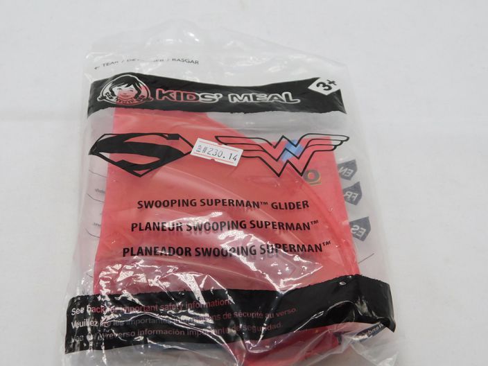 Load image into Gallery viewer, New 2014 SWOOPING SUPERMAN GLIDER Wendy&#39;s Toy
