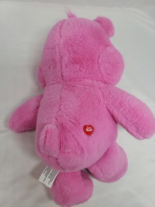 Load image into Gallery viewer, Care Bears Shine Bright Pink Stuffed Plush Jumbo 13&quot; Glitter Eyes &amp; Nose 2017
