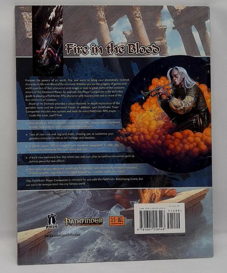 Pathfinder Player Companion Blood Of The Elements 2014