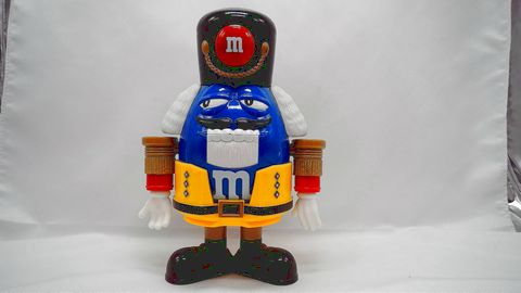 Load image into Gallery viewer, M&amp;M&#39;S Limited Edition Blue Nutcracker Dispenser (Pre-Owned/No Box)
