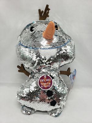 Load image into Gallery viewer, Disney Frozen 2 Reversible Sequins Plush figure Olaf 12 inches tall (NEW)
