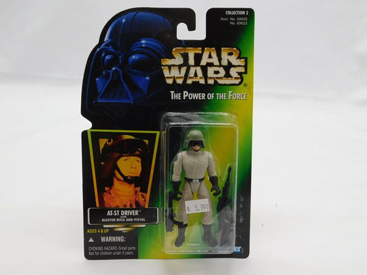 AT-ST DRIVER with Blaster Rifle and Pistol - Star Wars Power of the Force - 1996