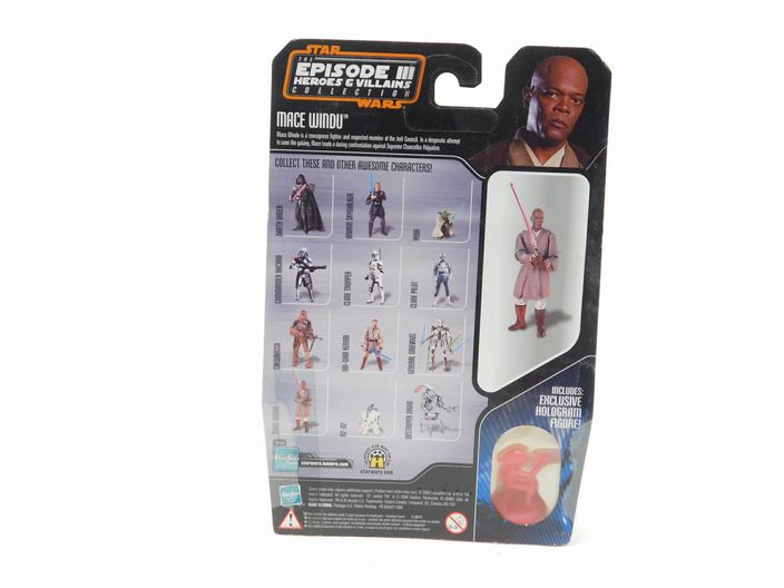 Load image into Gallery viewer, New 2006 Hasbro Star Wars Episode III Heroes Villains 3.75&quot; Mace Windu Sealed
