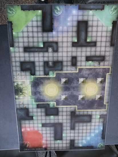 Load image into Gallery viewer, feild of ruin/ dragon shrine d&amp;d map
