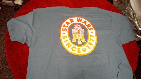 Load image into Gallery viewer, Blue Star Wars Since 1977 2XL Shirt
