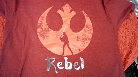 Load image into Gallery viewer, Maroon Star Wars Rebel Shirt Size XL
