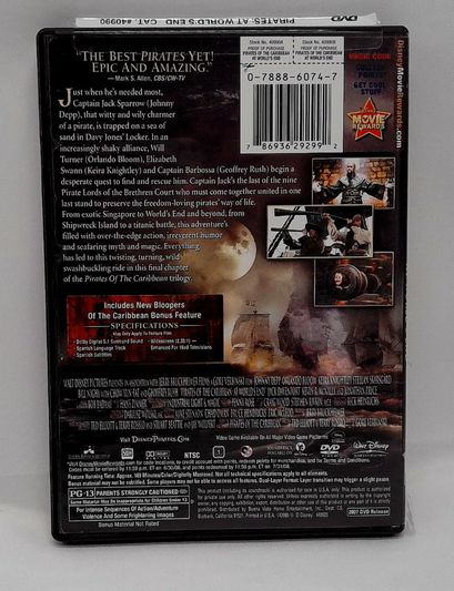 Pirates Of The Caribbean: At World's End 2007 DVD