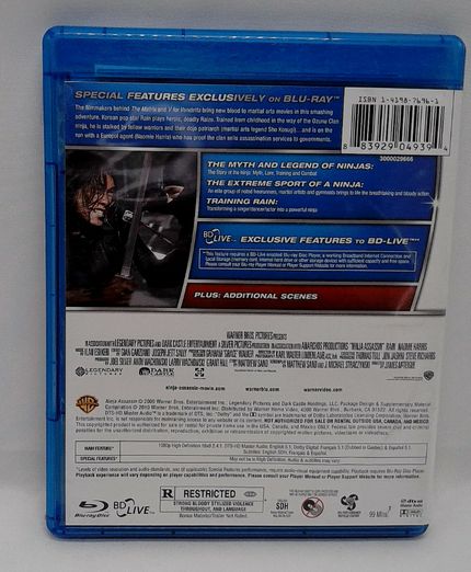 Ninja Assassin 2010 Blu-ray DVD