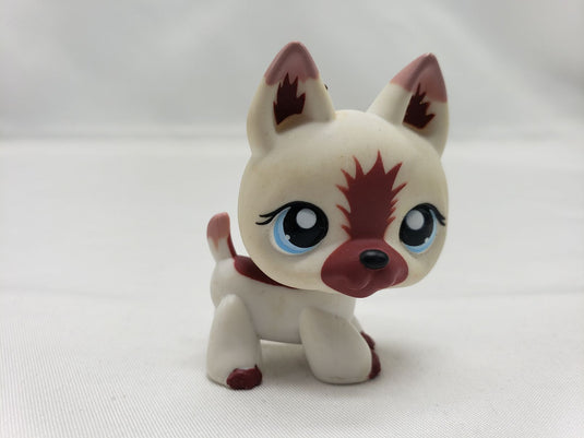 LITTLEST PET SHOP WHITE GERMAN SHEPERD PUPPY DOG # 1421