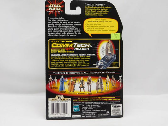 1998 Hasbro Star Wars CAPTAIN TARPALS Gungan Warrior Episode 1 CommTech Figure