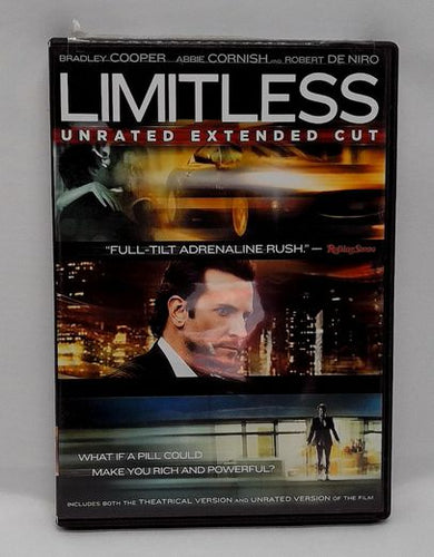 Limitless Unrated Extended Cut 2021 DVD