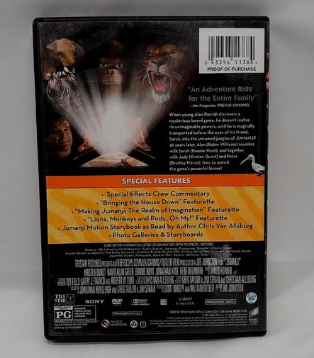 Jumanji DVD 1995