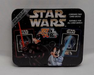 Load image into Gallery viewer, Star Wars Disney 2 Decks Of Playing Cards With Tin  Star Tour
