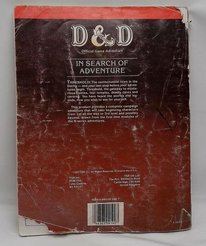 Load image into Gallery viewer, D&amp;D Module Book In Search Of Adventure 1987 #9190
