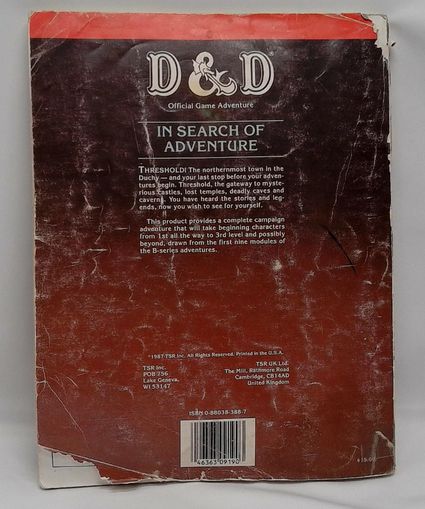 D&D Module Book In Search Of Adventure 1987 #9190