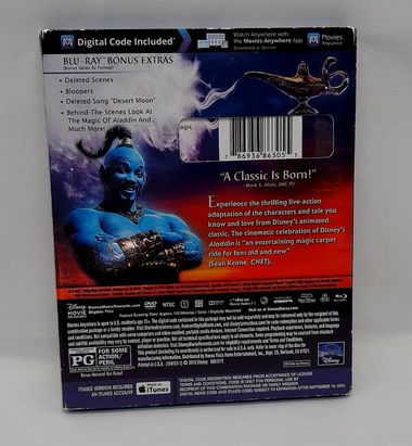 Load image into Gallery viewer, Aladdin 2019 Blu-Ray + DVD Combo
