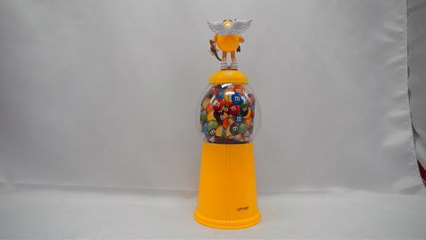 Load image into Gallery viewer, M&amp;M&#39;s Yellow Cupid Candy Dispenser Gumball Machine Style (Pre-Owned/No Box)
