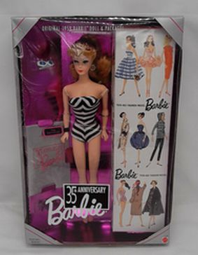 Original 1959 Barbie Doll 35th Anniversary Special Edition 1993 Mattel