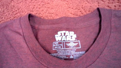 Maroon Star Wars Rebel Shirt Size XL