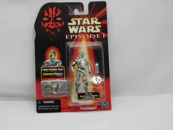 Load image into Gallery viewer, STAR WARS TC-14 PROTOCOL DROID EPISODE 1 COMMTECH CHIP -1999 Hasbro
