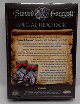 Sword & Sorcery - White/Black Monk (Genryu/Shakiko) Hero Pack