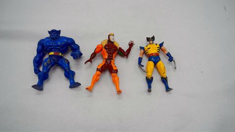 Load image into Gallery viewer, Marvel Die Cast Toy Biz Tiny Toy set of 3
