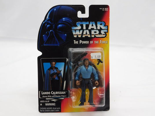 1995 Kenner Star Wars Power of the Force LANDO CALRISSIAN Figure Red Card New!
