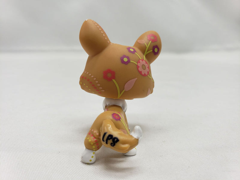 Load image into Gallery viewer, Littlest Pet Shop #1851 LPS Brown Tan White Corgi With Pink Flowers
