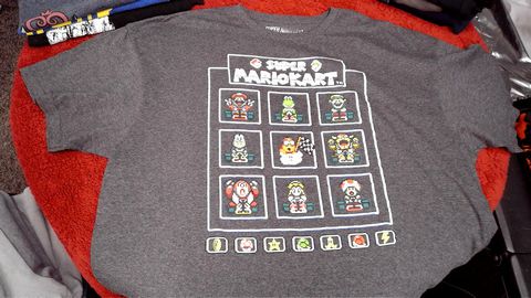 Super Mario Kart Super Nintendo Shirt Size 2XL Color Grey